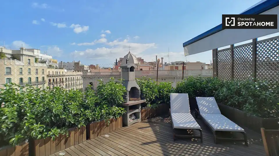Appartamento con terrazza in affitto a Eixample, imagen 7