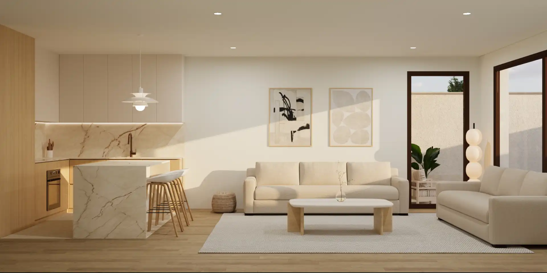 Sala de estar de Casa adosada en venta en PAU 2-600