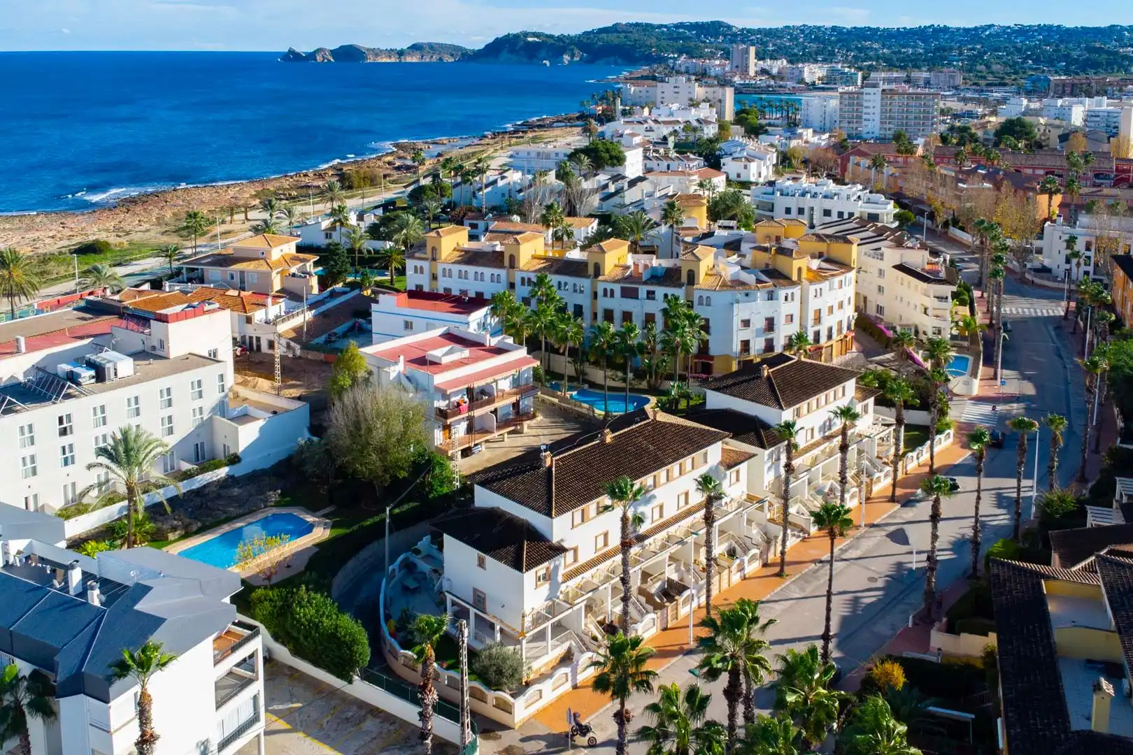 Vista exterior de Casa adosada en venta en Jávea / Xàbia con Aire acondicionado, Calefacción y Jardín privado