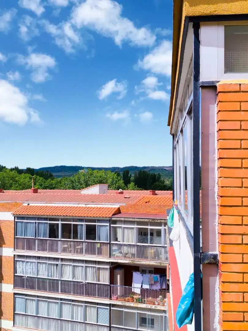 Balcony of Flat for sale in Palencia  with Heating, Parquet flooring and Terrace
