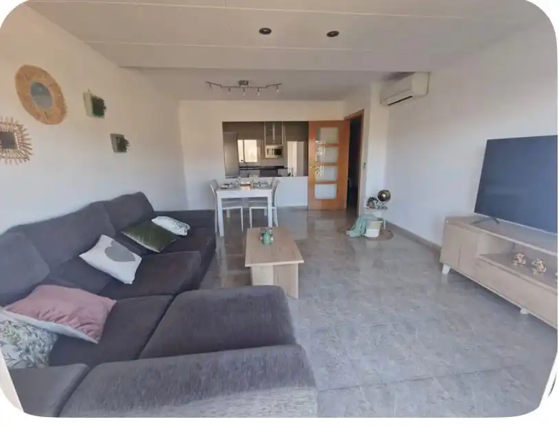 Living room of Flat for sale in Roses  with Air Conditioner and Balcony