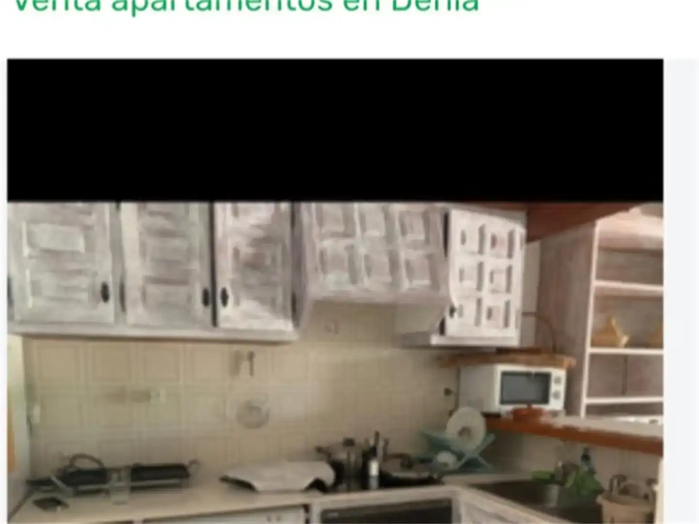 Cuina de Apartament de lloguer en Dénia amb Aire condicionat i Piscina