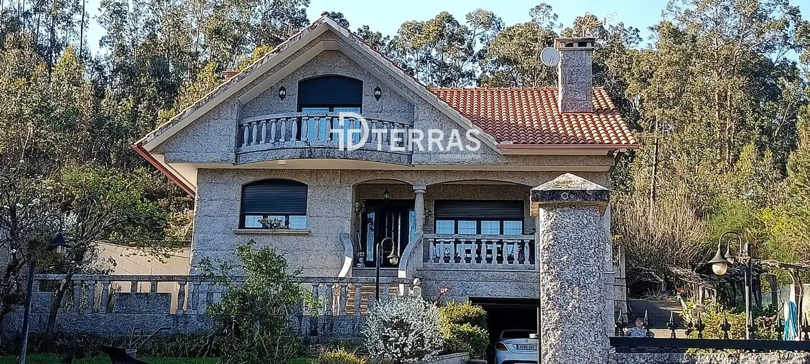 Vista exterior de Casa o chalet en venta en Vilaboa con Calefacción, Jardín privado y Terraza