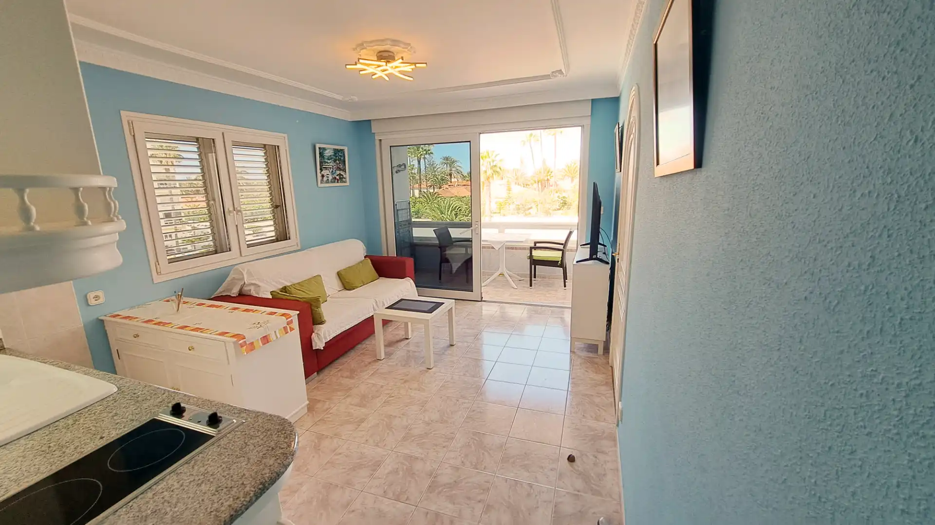 Living room of Flat for sale in San Bartolomé de Tirajana  with Balcony and Community pool