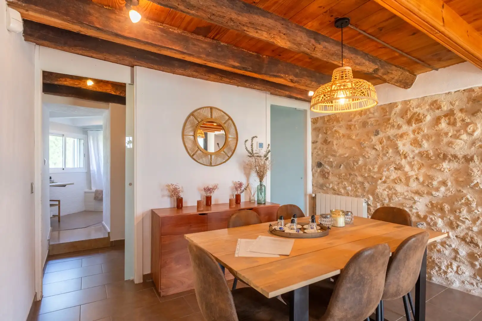 Dining room of Houses for sale in Vilademuls  with Air Conditioner, Heating and Terrace