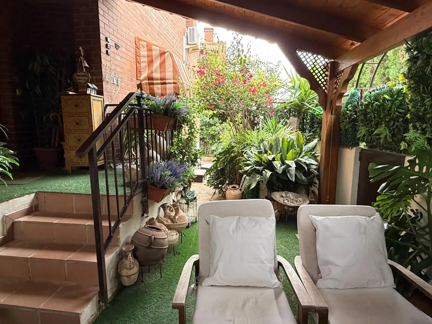 Terraza de Casa adosada en venta en Sant Joan d'Alacant con Jardín privado y Piscina comunitaria