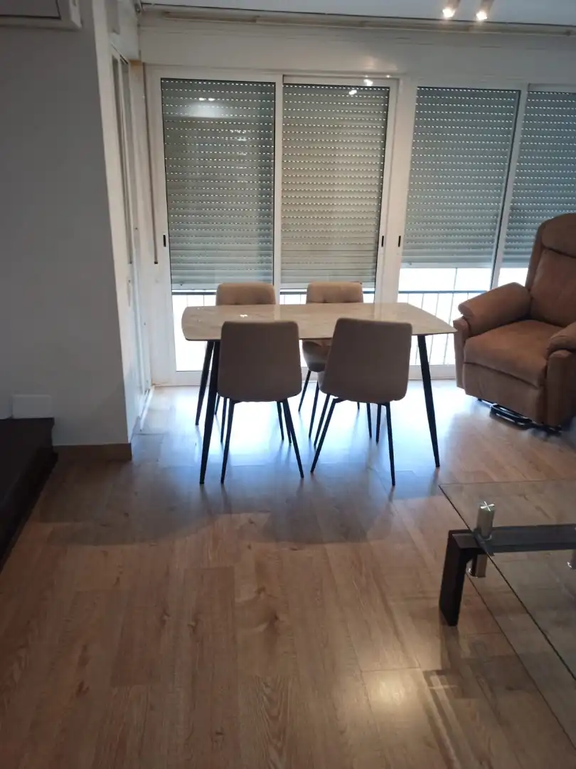 Menjador de Pis de lloguer en Elche / Elx amb Aire condicionat, Parquet i Moblat