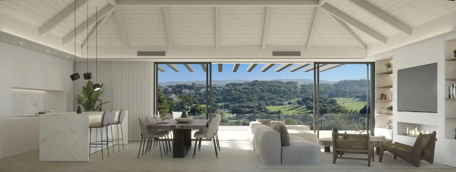 Sala de estar de Casa o chalet en venta en Sotogrande con Aire acondicionado, Jardín privado y Terraza