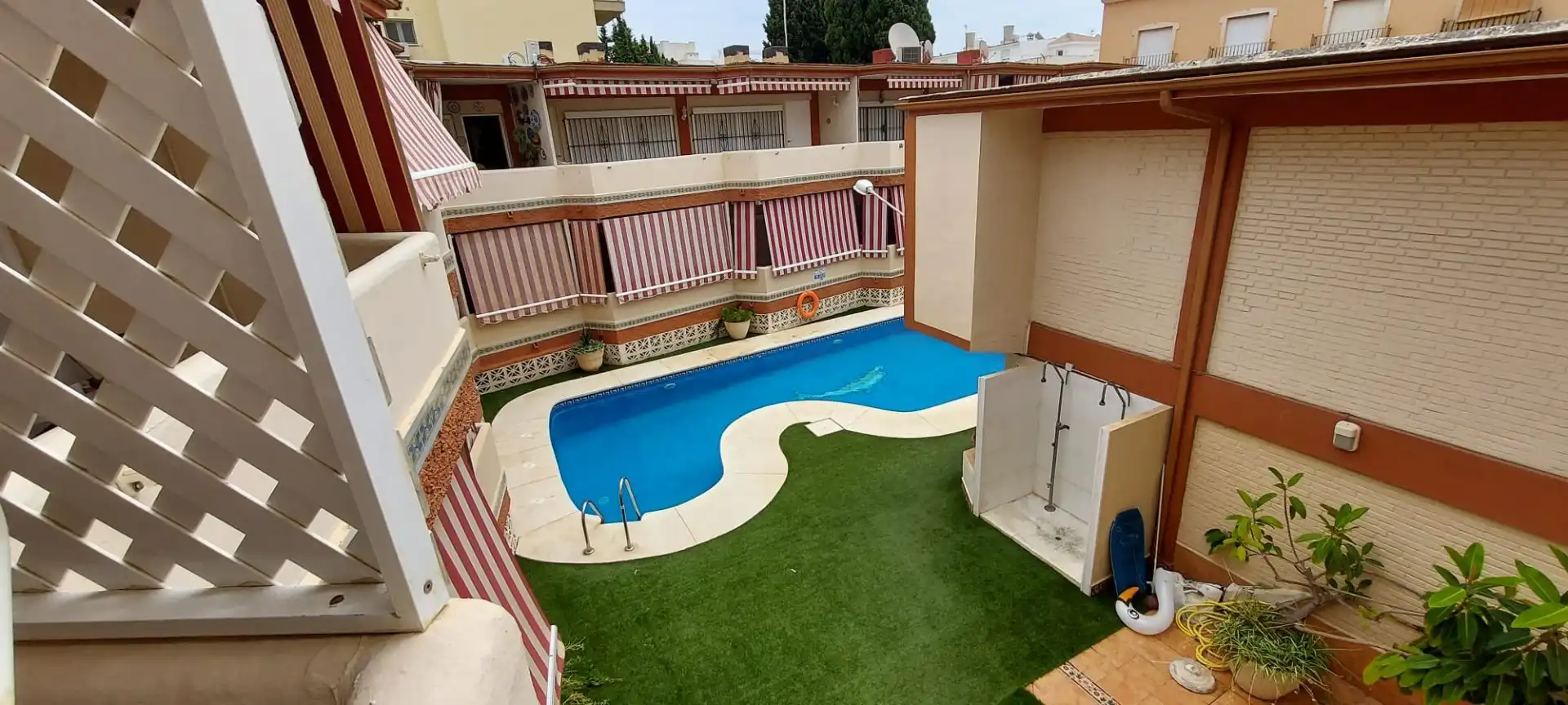 Piscina de Estudio de alquiler en Torremolinos con Aire acondicionado, Calefacción y Terraza