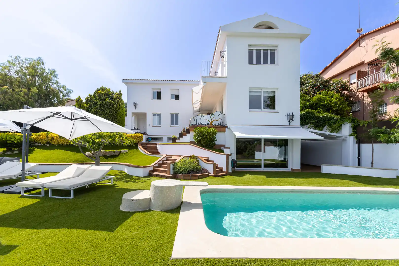 Jardín de Casa o chalet en venta en Mataró con Aire acondicionado, Calefacción y Terraza