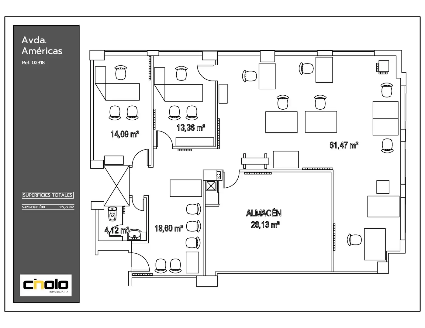 Office for sale in Lugo  with Heating