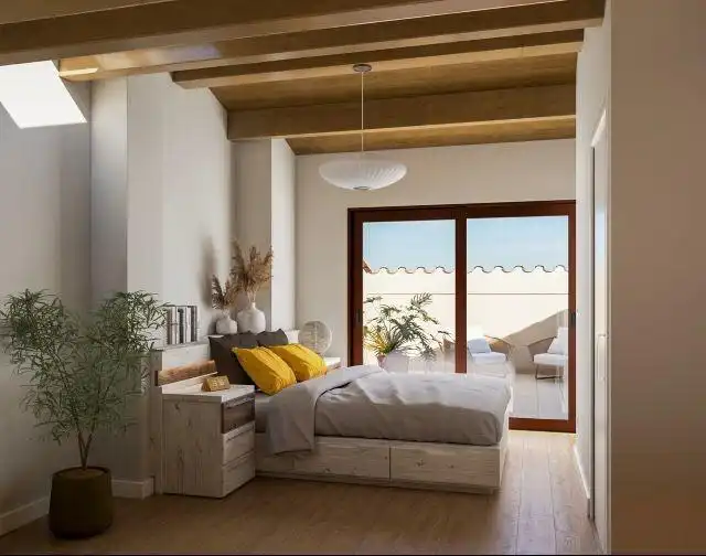 Habitación de Ático en venta en Castellar del Vallès con Aire acondicionado, Calefacción y Jardín privado