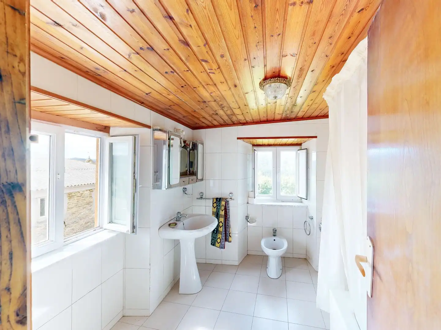 Bathroom of Houses for sale in Trabada  with Storage room