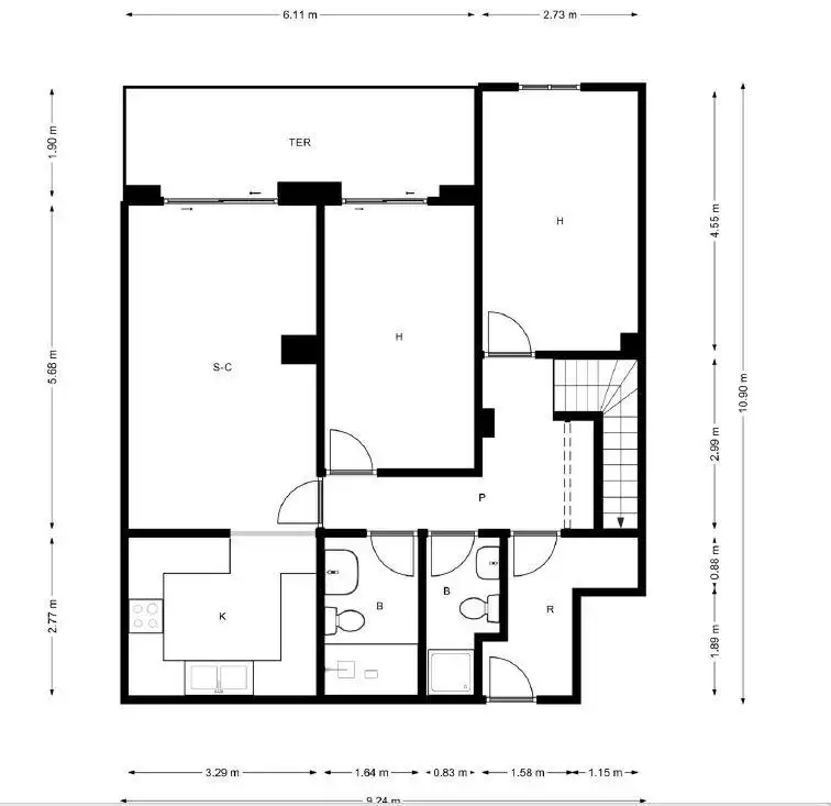 Piso en venta en Ripollet con Calefacción y Terraza
