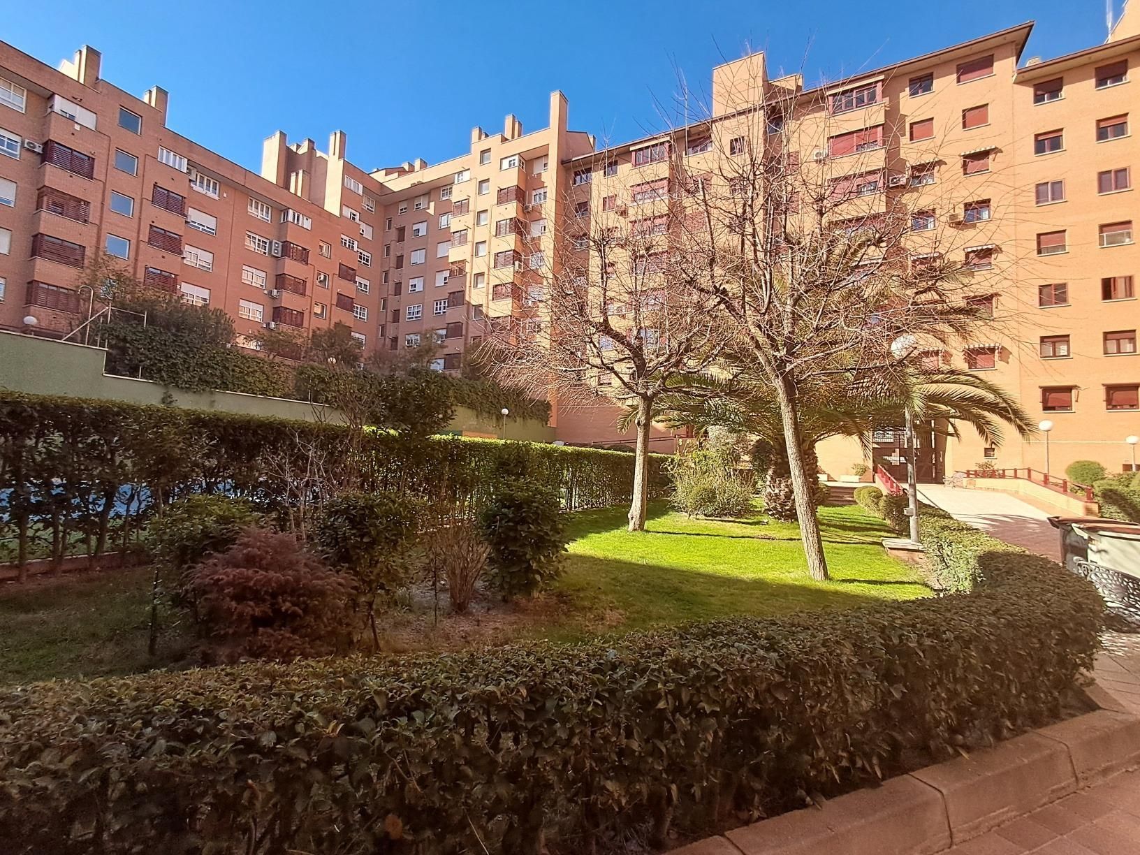 Exterior view of Flat for sale in  Madrid Capital  with Air Conditioner, Heating and Private garden