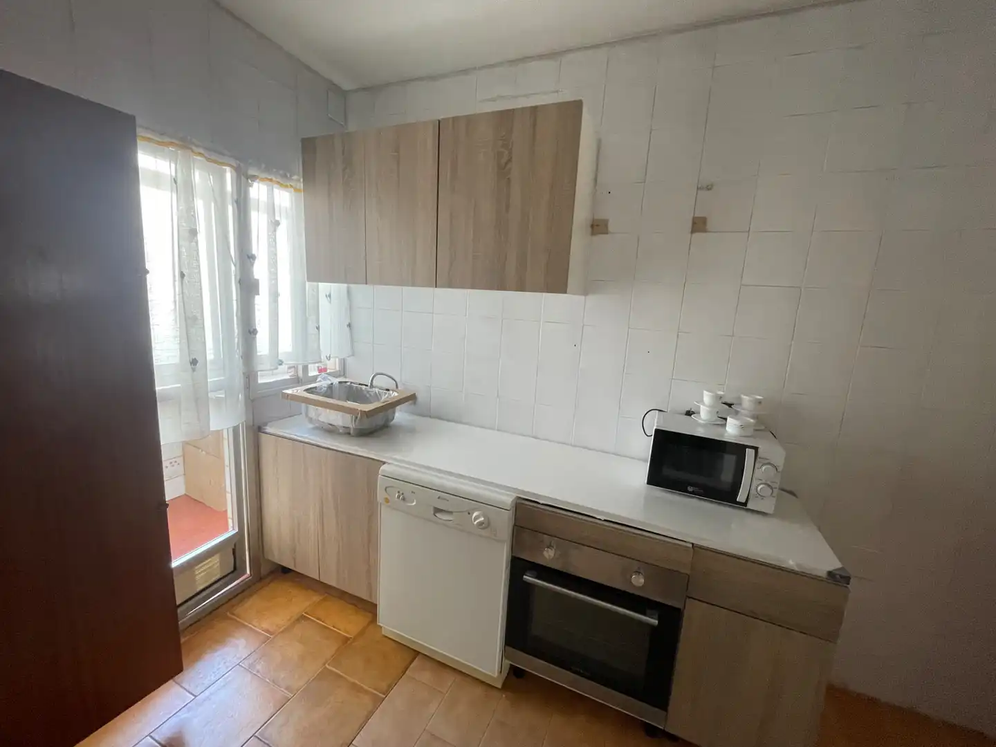 Kitchen of Flat for rent in Almendralejo  with Air Conditioner, Furnished and Washing machine