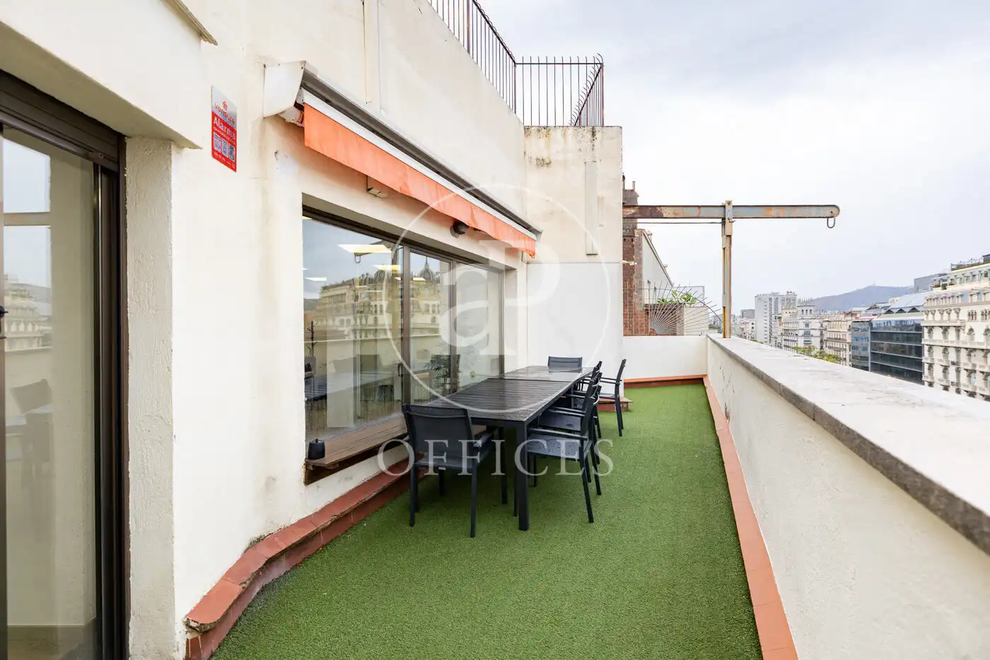 Terrasse von Büro zur Miete in Barcelona