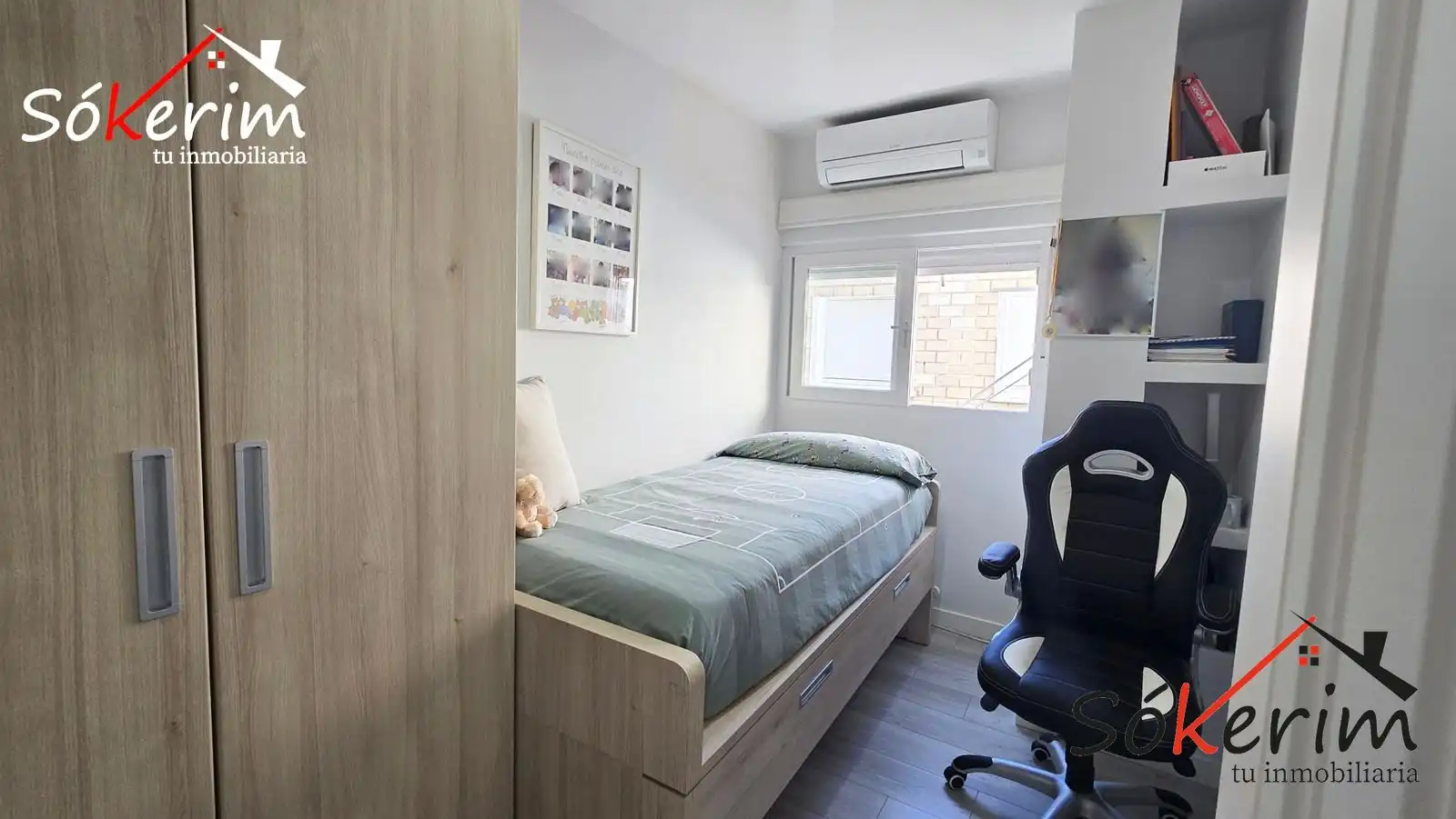 Schlafzimmer von Wohnung zum Verkauf in Madrid mit Klimaanlage und Heizung