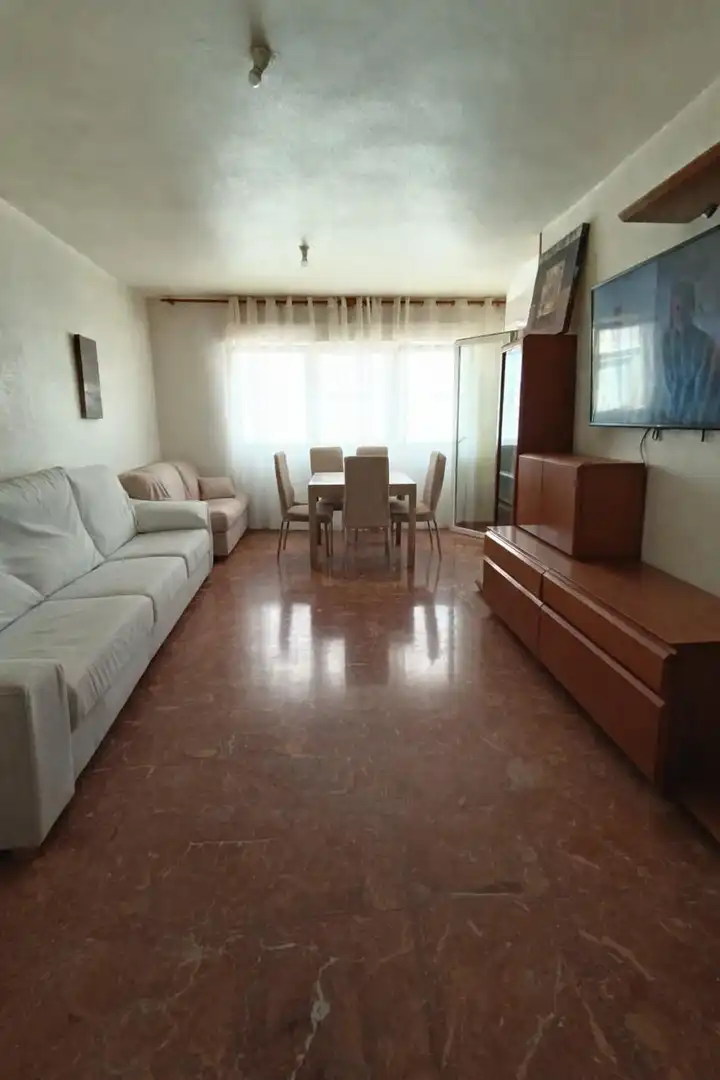 Living room of Flat for sale in Águilas  with Air Conditioner, Furnished and Balcony