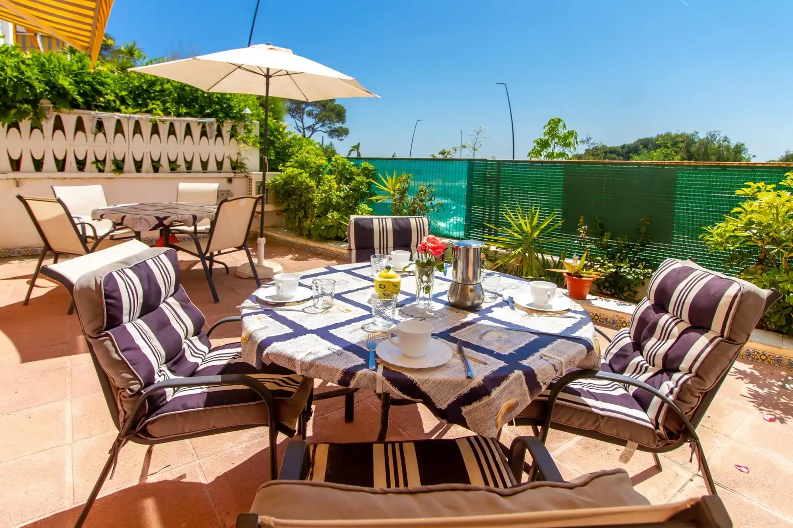 Terrassa de Casa adosada en venda en Villajoyosa / La Vila Joiosa amb Aire condicionat, Moblat i Piscina comunitària