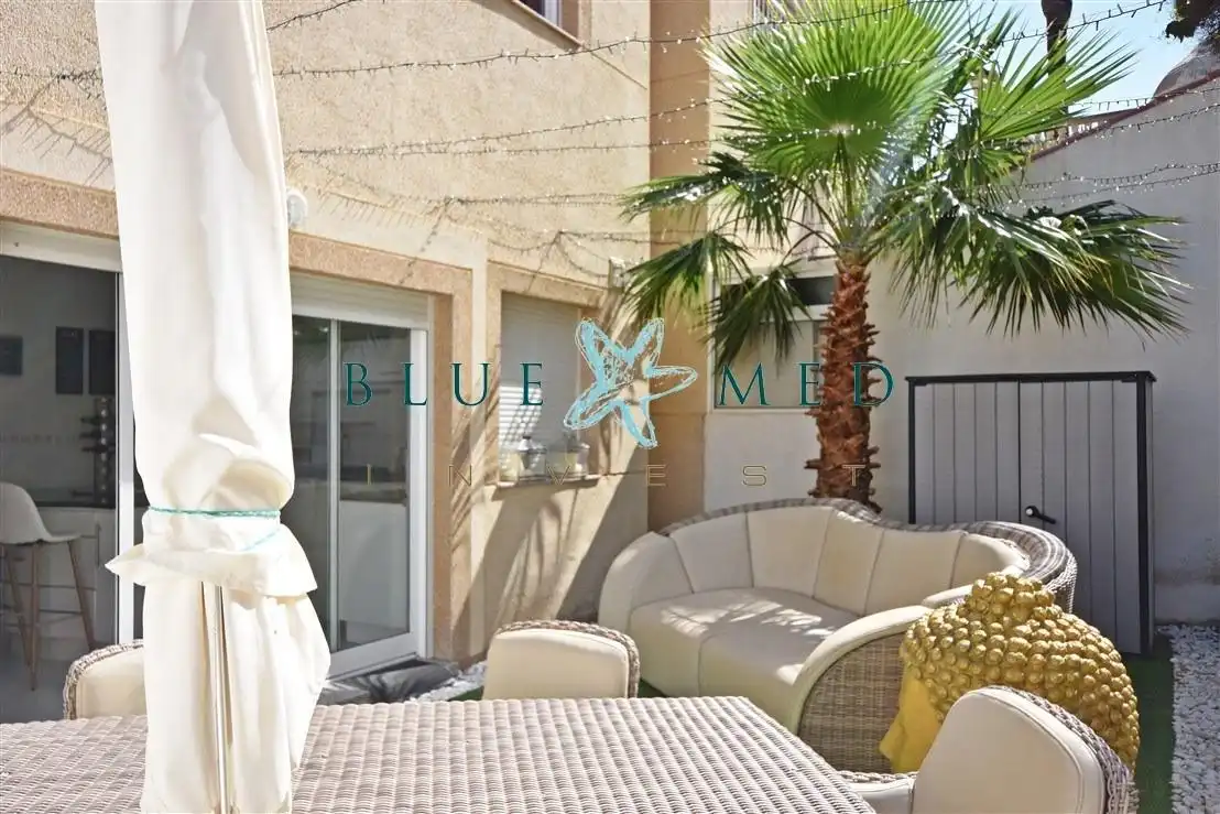 Terrassa de Casa o xalet en venda en Mazarrón amb Jardí privat, Terrassa i Piscina