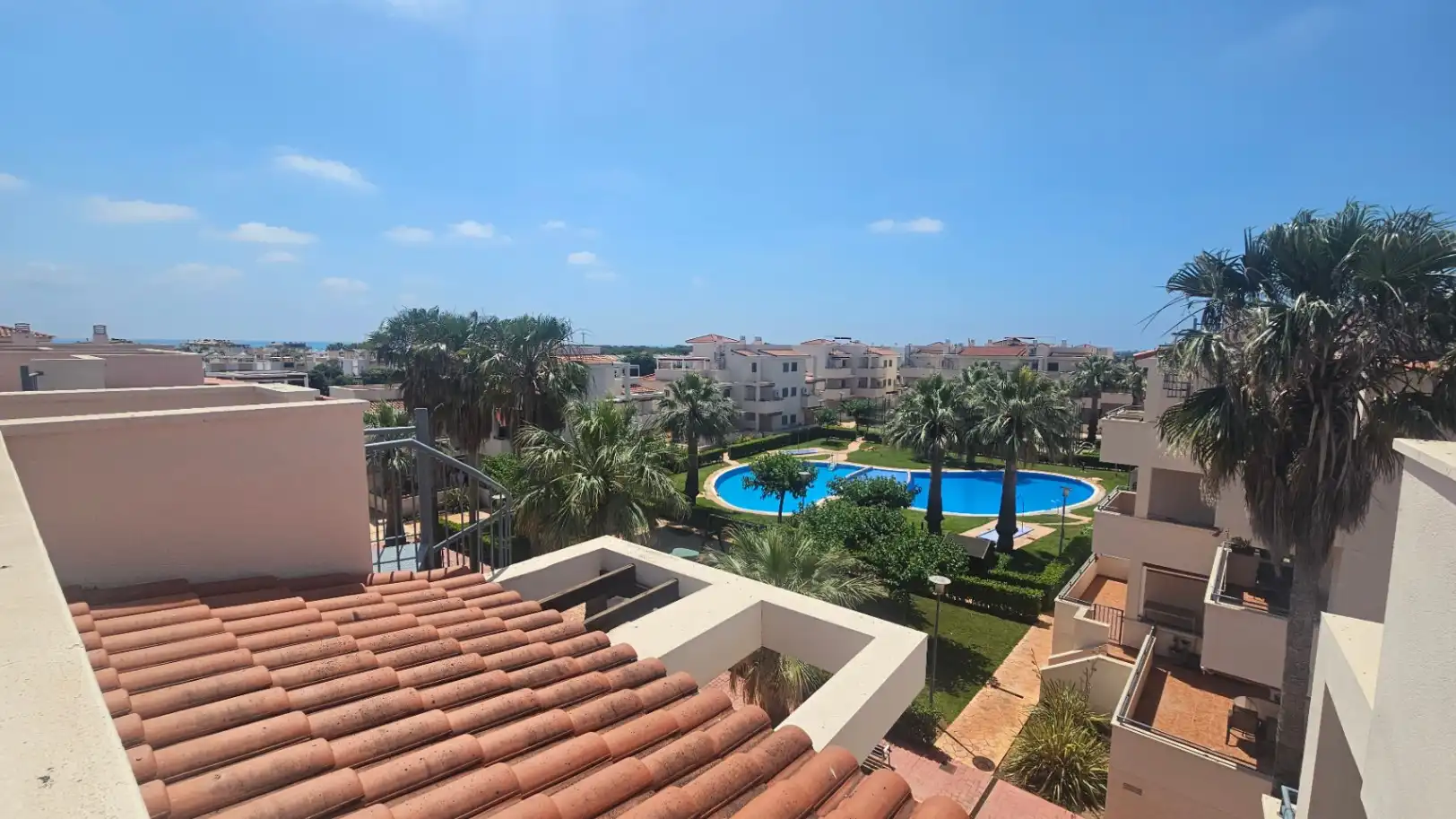 Terrasse von Dachboden zum Verkauf in Alcalà de Xivert mit Klimaanlage, Heizung und Privatgarten