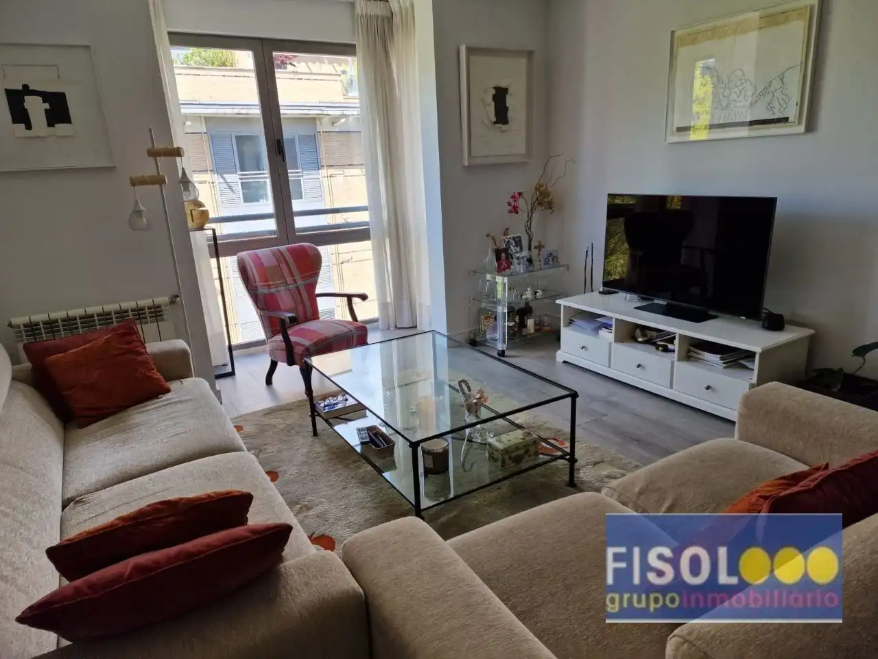 Sala de estar de Ático en venta en  Madrid Capital con Aire acondicionado, Calefacción y Terraza