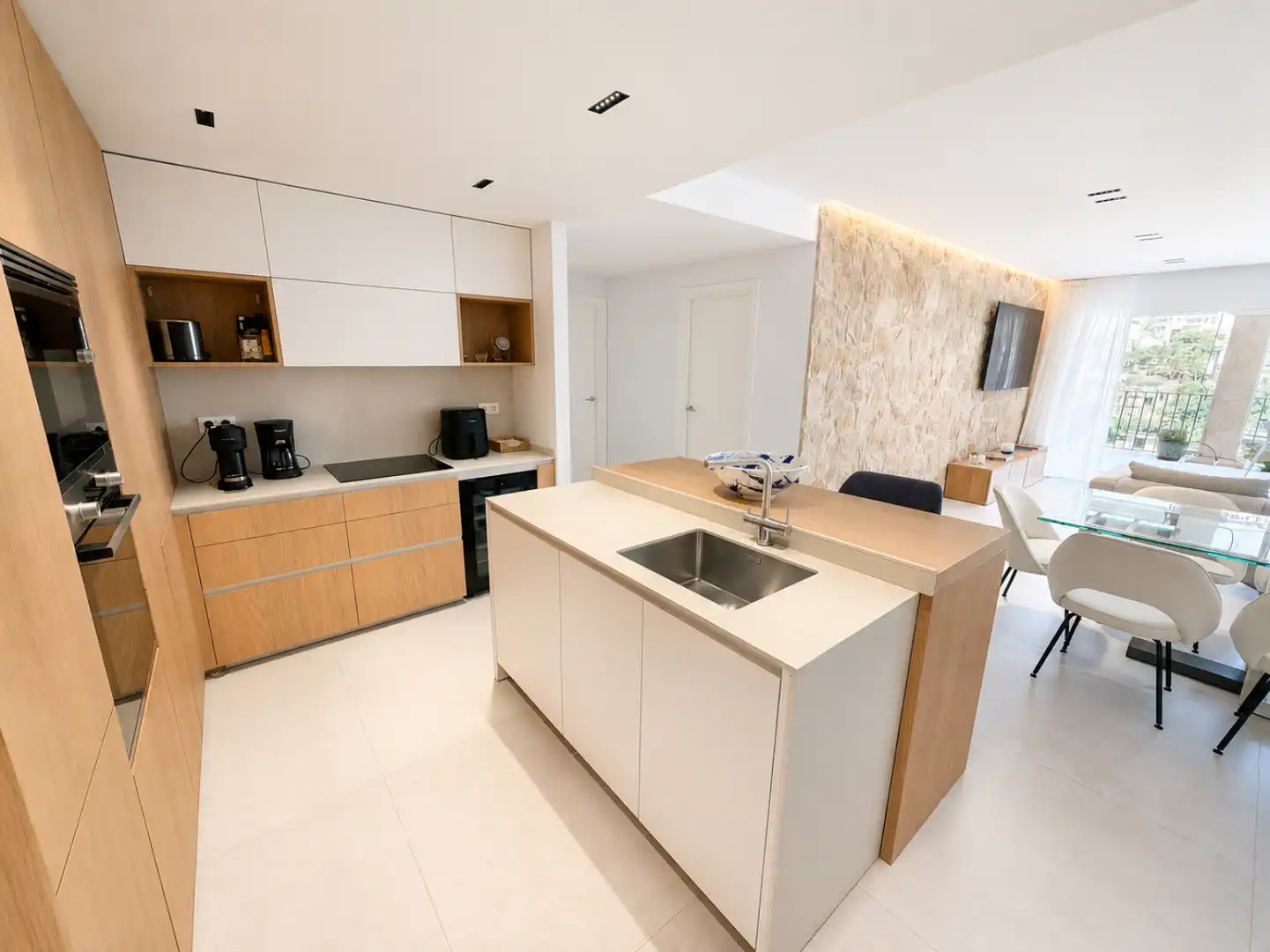 Küche von Wohnung zur Miete in Andratx mit Privatgarten, Terrasse und Schwimmbad