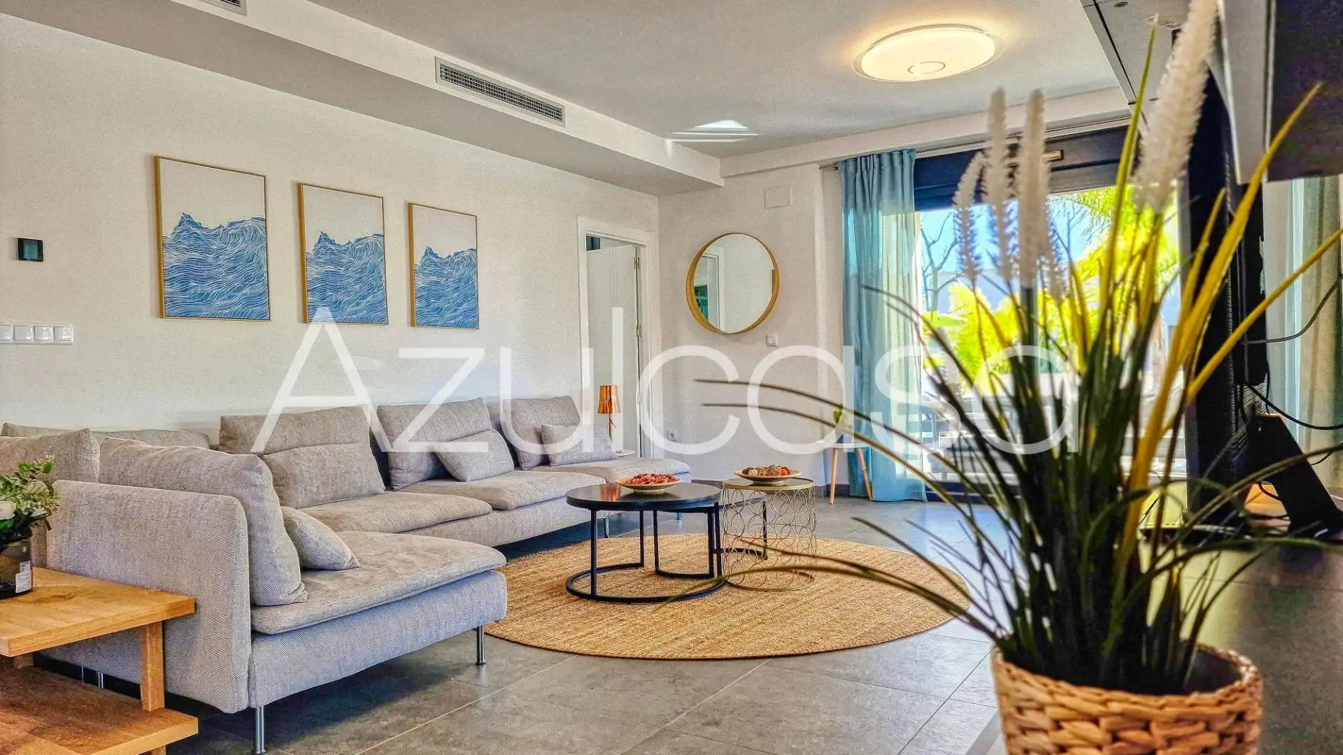 Sala de estar de Casa o chalet en venta en Sant Joan d'Alacant con Aire acondicionado, Terraza y Piscina