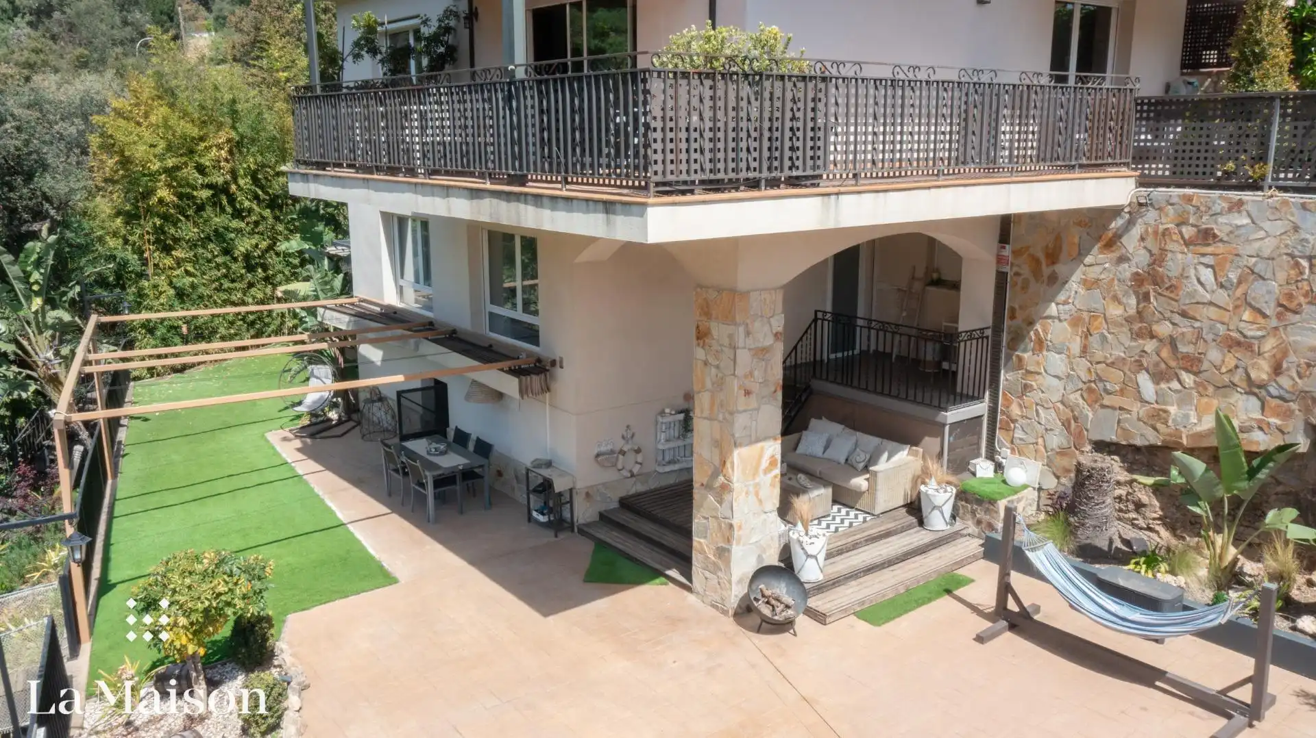 Terraza de Casa o chalet en venta en Alella con Aire acondicionado, Calefacción y Jardín privado
