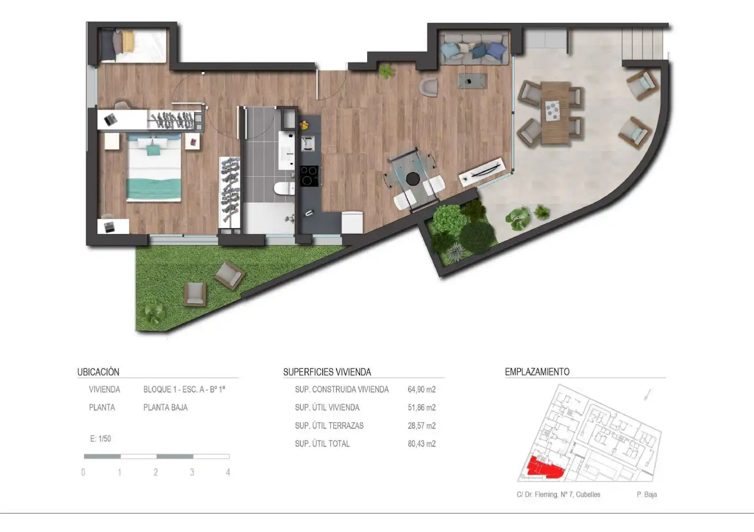Rez-de-chaussée avec piscine à vendre à Carrer del Doctor Fleming 7, imagen 20