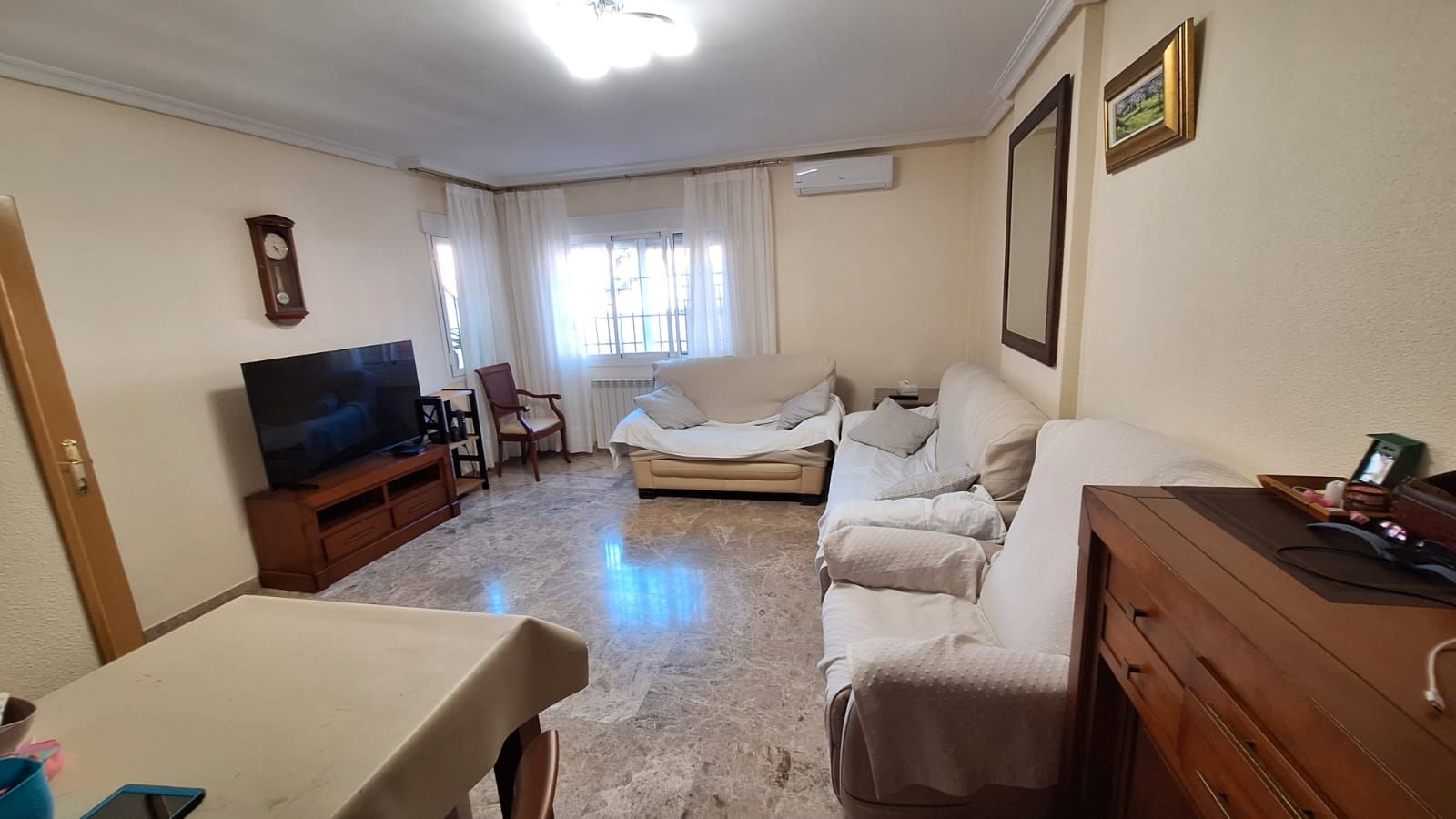Living room of Single-family semi-detached for sale in Ciudad Real Capital  with Air Conditioner, Heating and Terrace