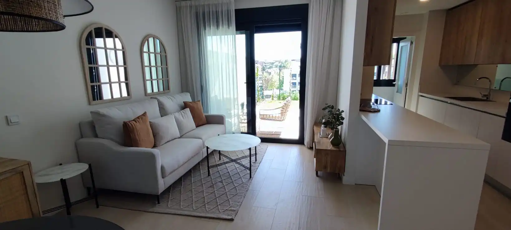 Sala de estar de Piso de alquiler en Colmenar Viejo con Aire acondicionado, Calefacción y Jardín privado