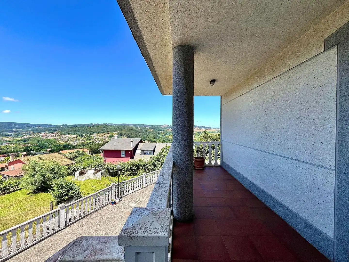 Terraza de Casa o chalet en venta en Cambre  con Jardín privado