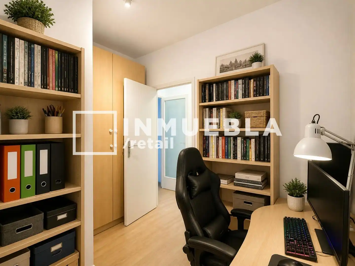 Schlafzimmer von Wohnung zum Verkauf in Barcelona mit Heizung, Parkett und Terrasse