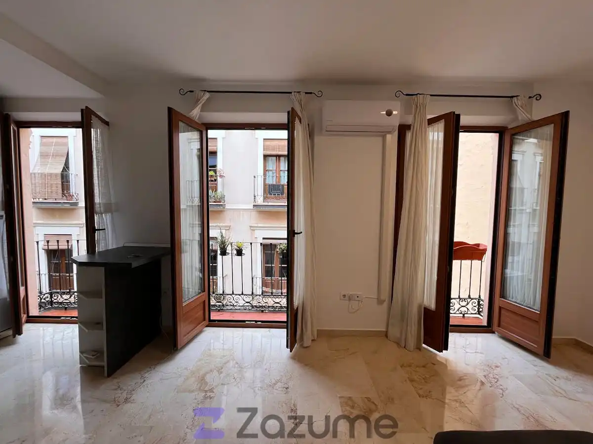 Balcony of Flat for rent in Granada  with Air Conditioner, Heating and Washing machine