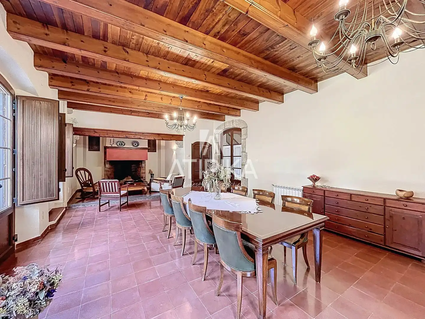 Comedor de Finca rústica en venta en Vallgorguina con Calefacción, Parquet y Trastero