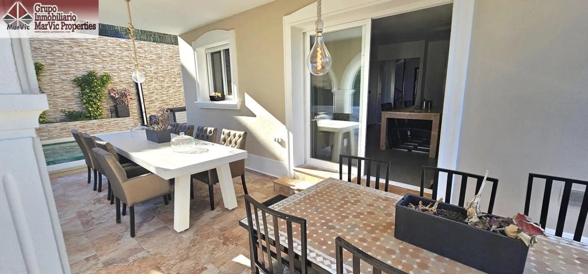Terrassa de Casa o xalet en venda en La Nucia amb Aire condicionat, Jardí privat i Terrassa