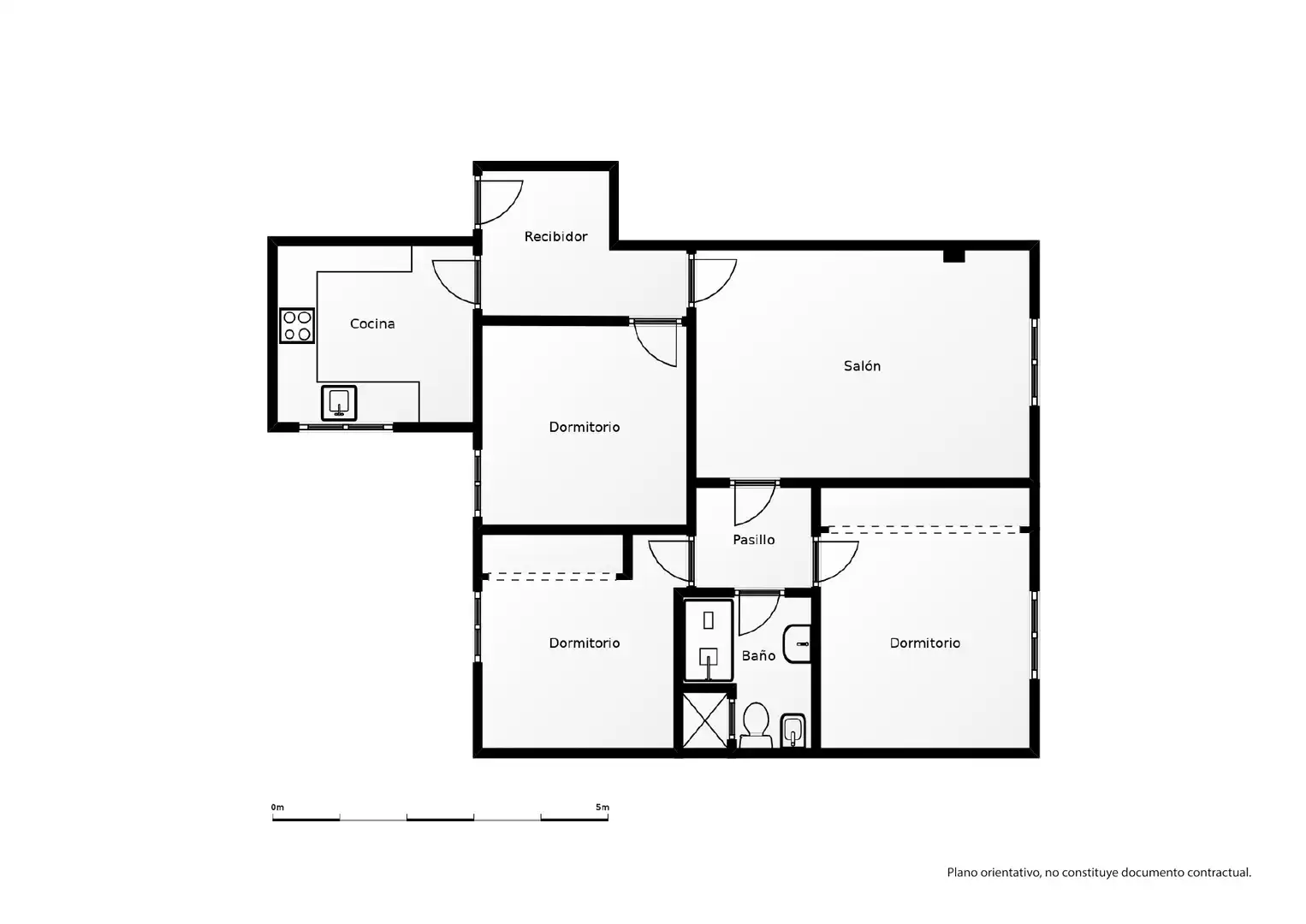 Flat for rent in Madrid  with Air Conditioner, Heating and Oven