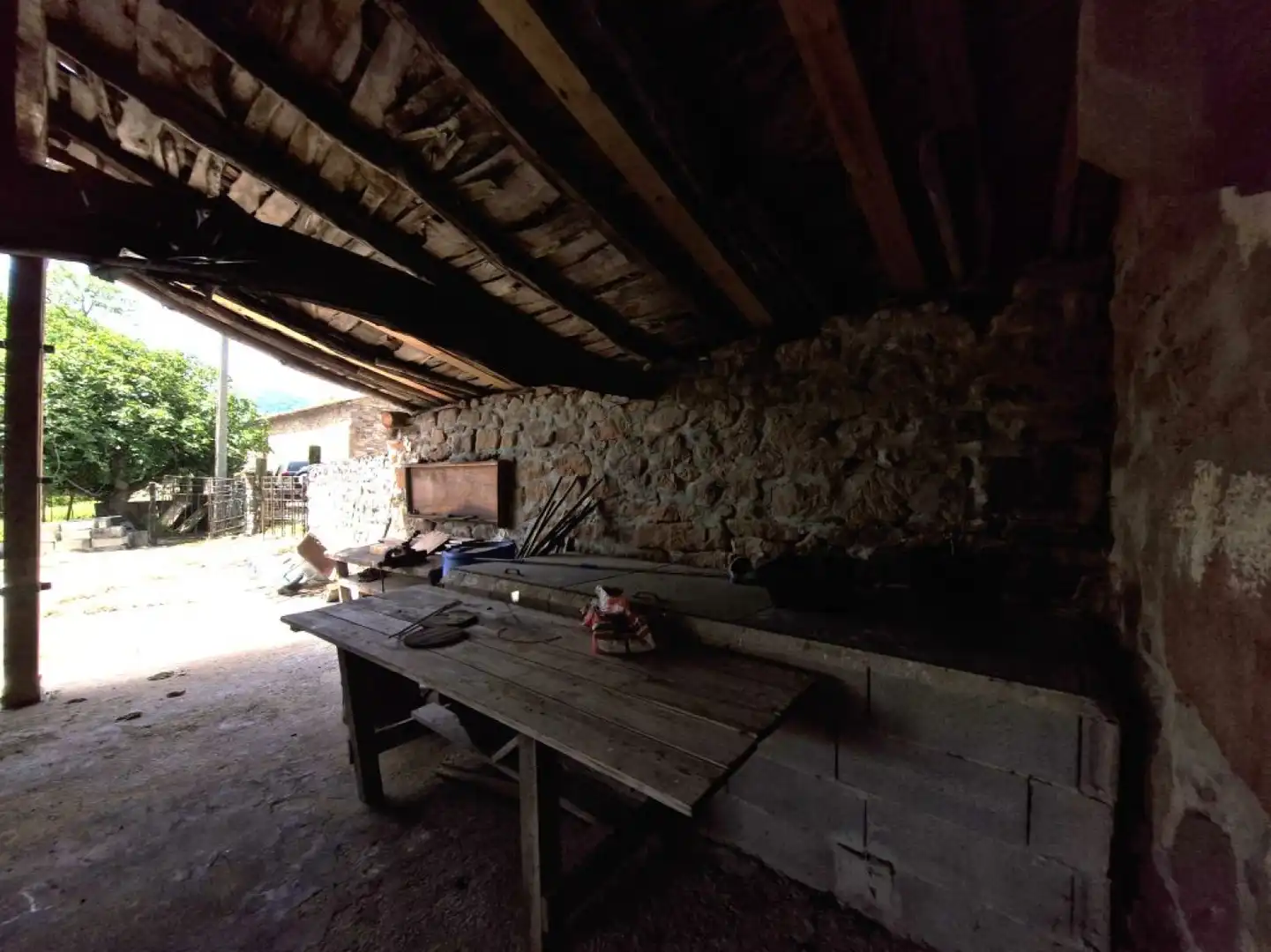 Cocina de Casa o chalet en venta en Cieza (Cantabria) con Jardín privado