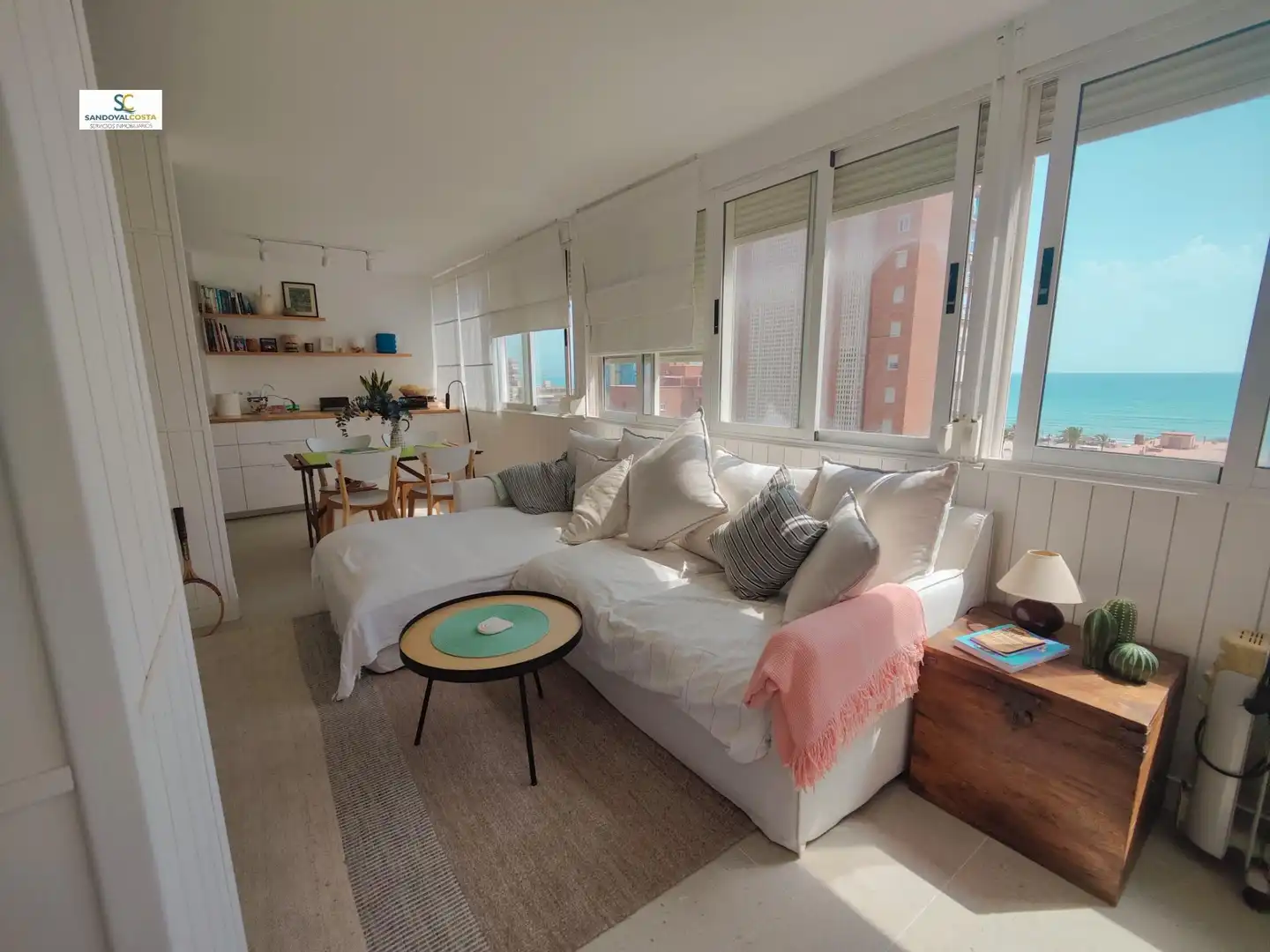 Wohnzimmer von Wohnung zur Miete in Alicante / Alacant mit Klimaanlage und Möbliert