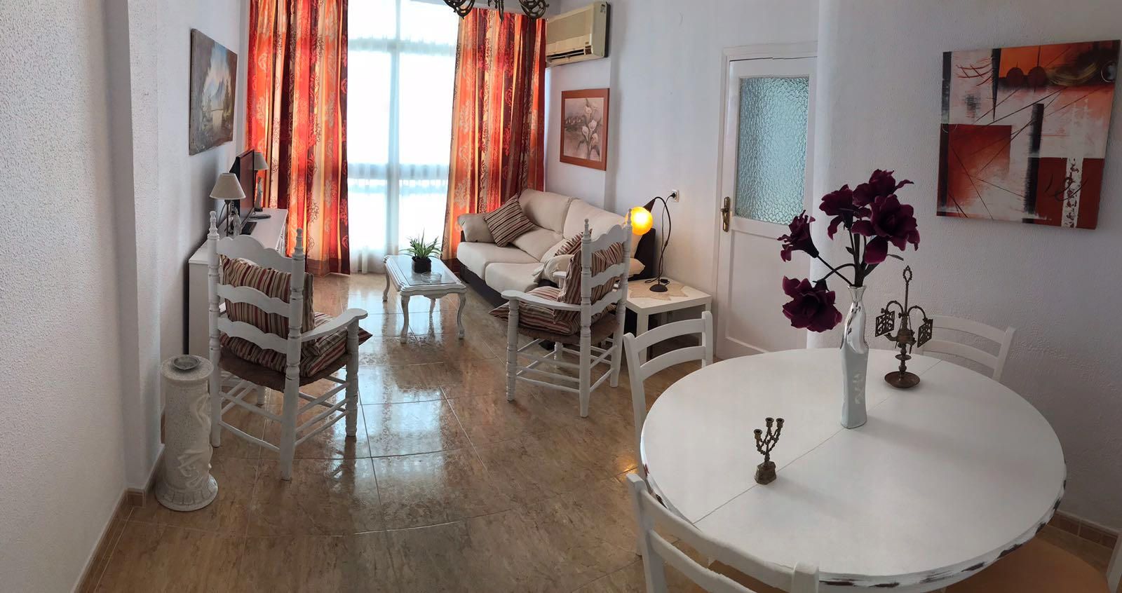 Sala de estar de Piso de alquiler en Málaga Capital con Amueblado