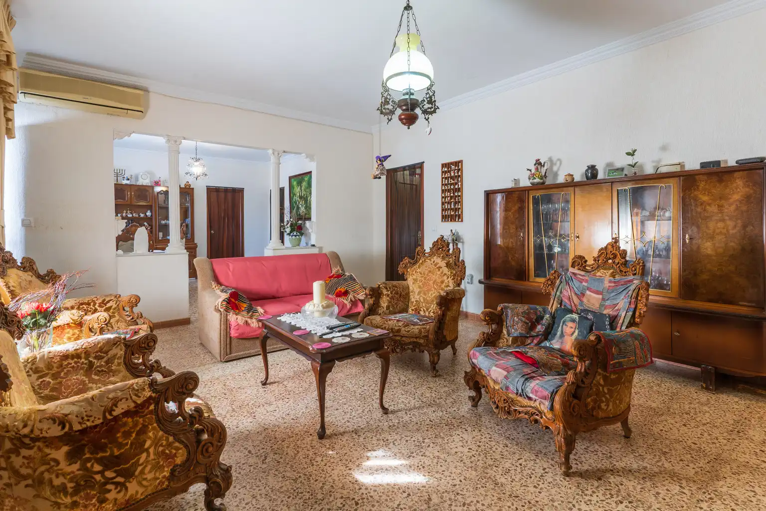 Living room of Country homes for sale in Bonares  with Private garden, Terrace and Swimming Pool