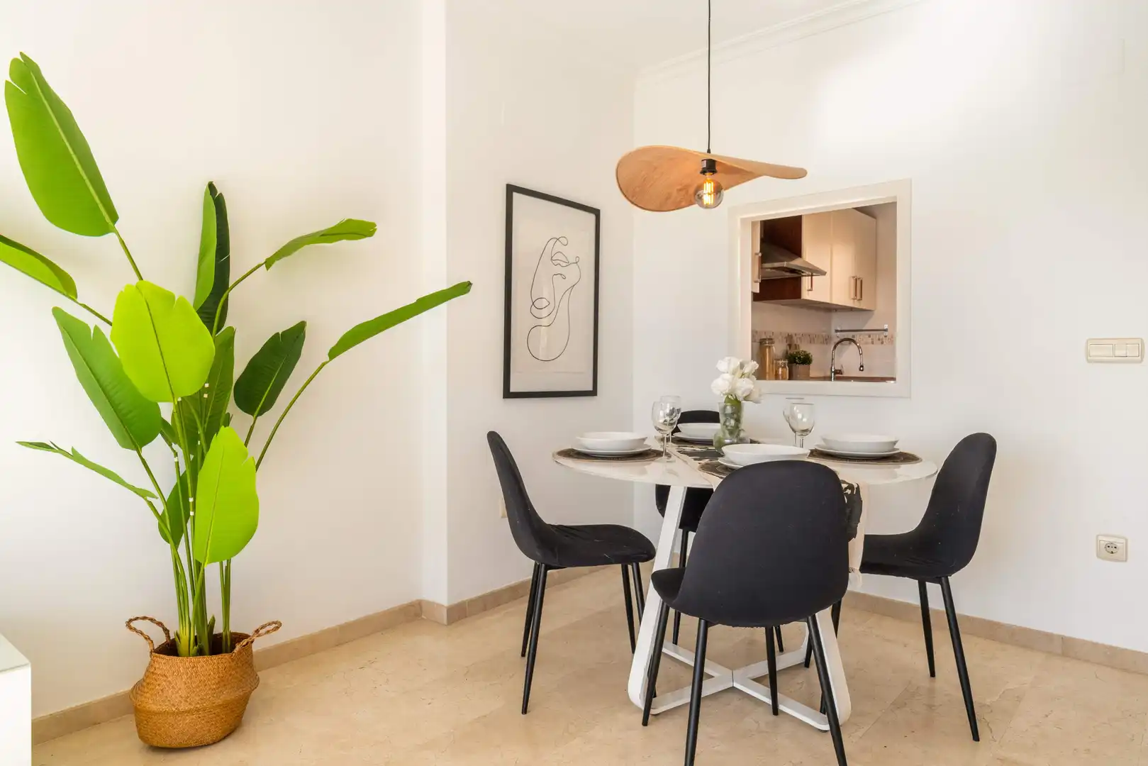 Menjador de Apartament en venda en Mijas amb Aire condicionat, Calefacció i Terrassa