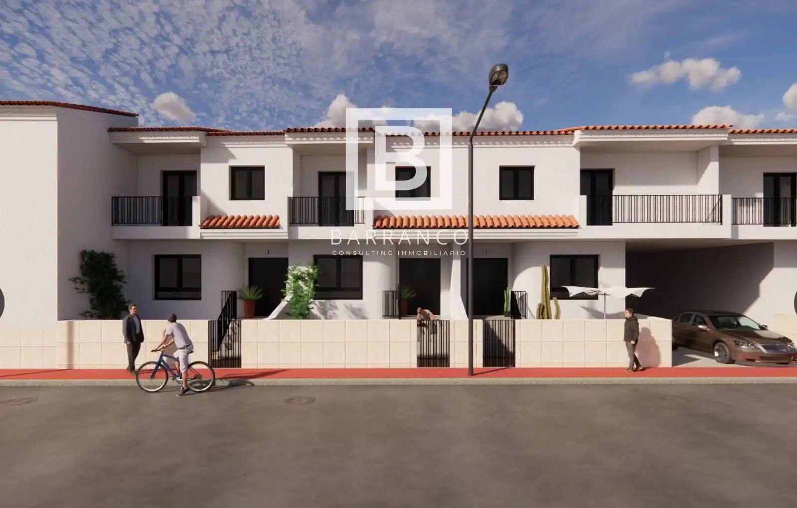 Vista exterior de Casa adosada en venta en Murcia