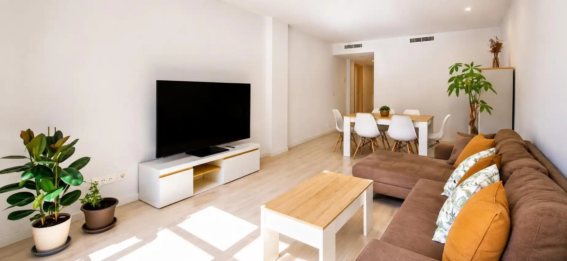 Living room of Flat for rent in Alicante / Alacant  with Air Conditioner, Heating and Storage room