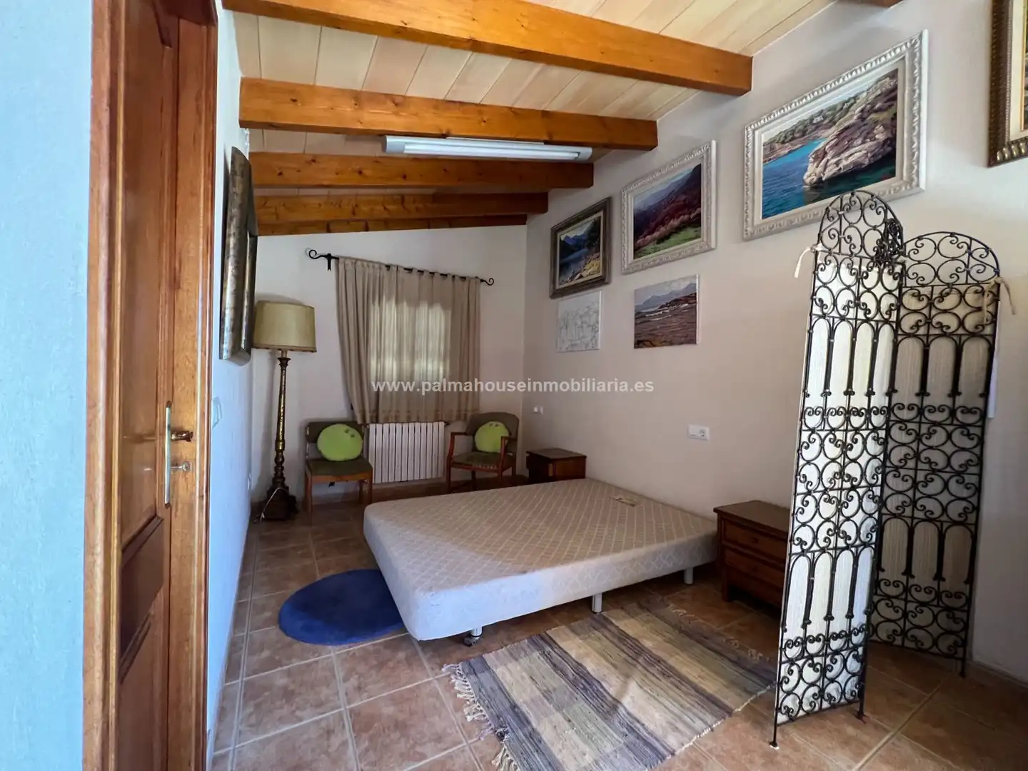 Schlafzimmer von Country house zur Miete in Muro mit Klimaanlage, Heizung und Privatgarten