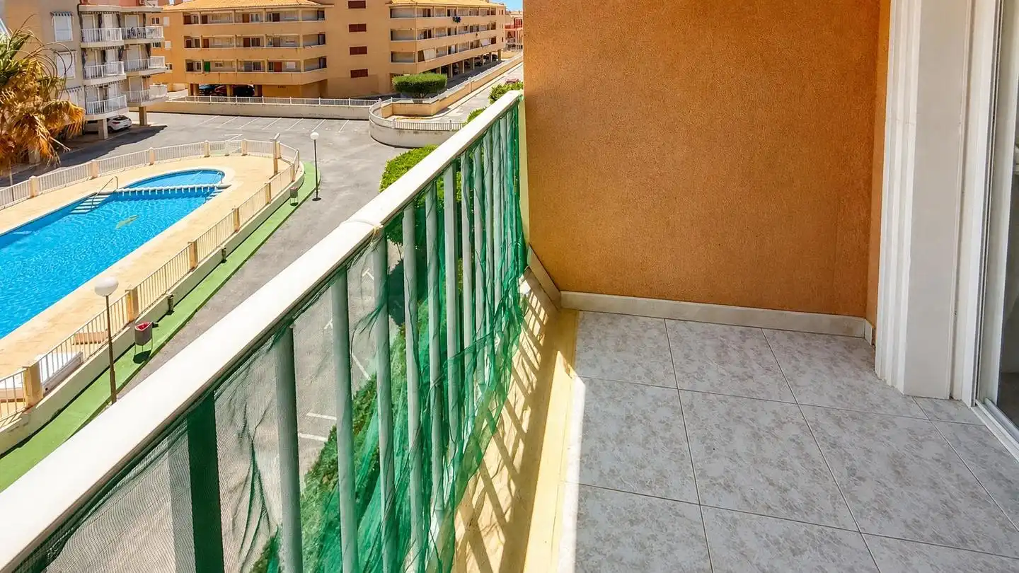 Balcony of Flat for sale in Santa Pola  with Terrace, Swimming Pool and Furnished