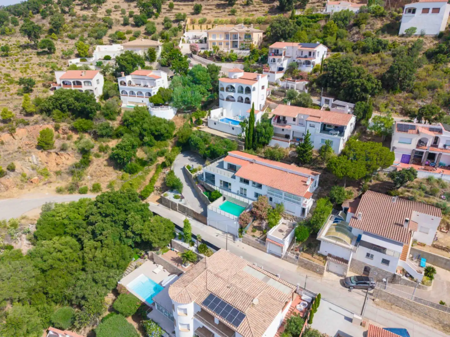 Exterior view of Houses for sale in Roses  with Terrace and Swimming Pool