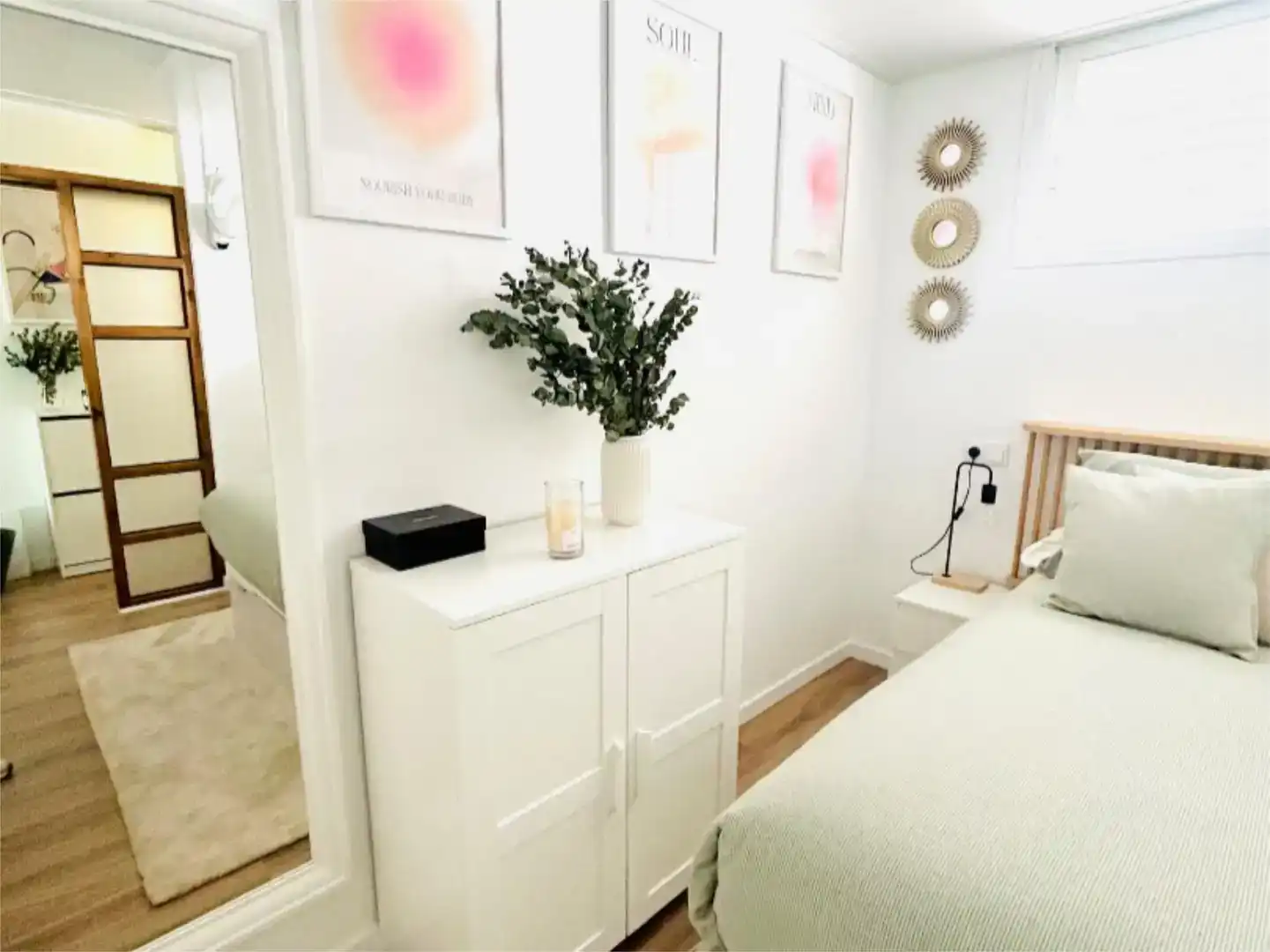 Bedroom of Flat for rent in Eivissa  with Air Conditioner, Swimming Pool and Balcony